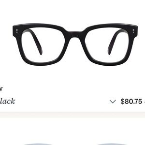 Warby Parker Drew in Jet Black Glasses Frames